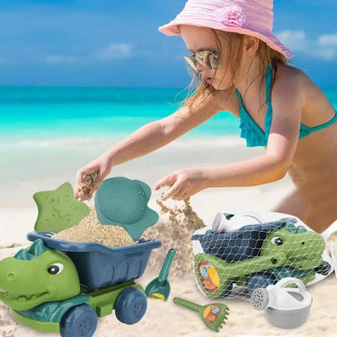 Creatieve Strand Dino Set voor Kinderen – Zandkastelen en Dinosaurussen, Veilige Materialen, 13x27x14.5 cm, Meerkleurig 1